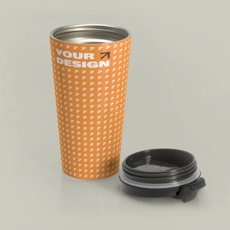 Stainless Steel Travel Mug with design Custom Stainless Steel Travel Mug 5